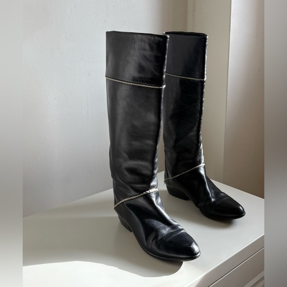 Vero Cuoio Italian Leather Boots – Size 37W - Picture 1 of 5